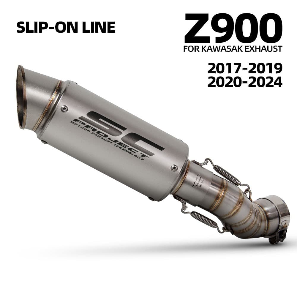 Tubo Adaptador De Ligação Intermediária Para Escapamento De Projeto SC De Motocicleta Kawasaki Z900 2017-2025