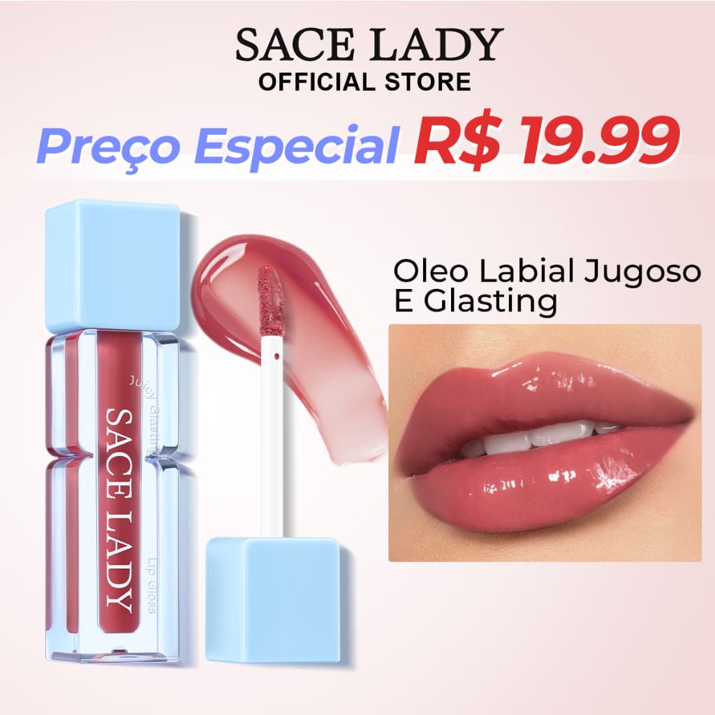 Gloss Labial SACE LADY Gloss Labial Brilhoso e Suculento Longa Duração