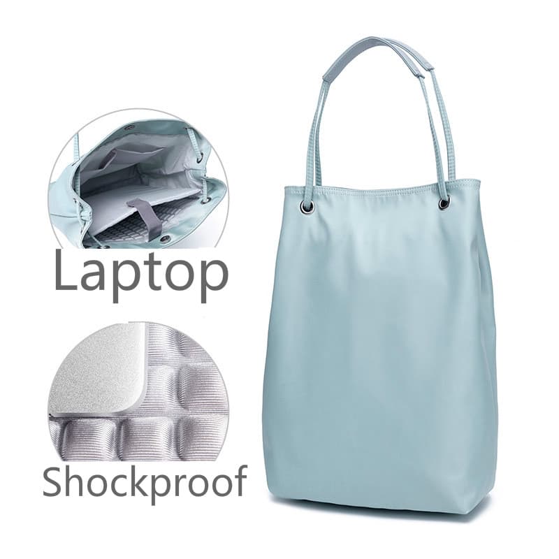 MINGKE Bolsa Para Laptop De 13 A 16 Polegadas Feminina Com Cordão Minimalista Leve Lazer