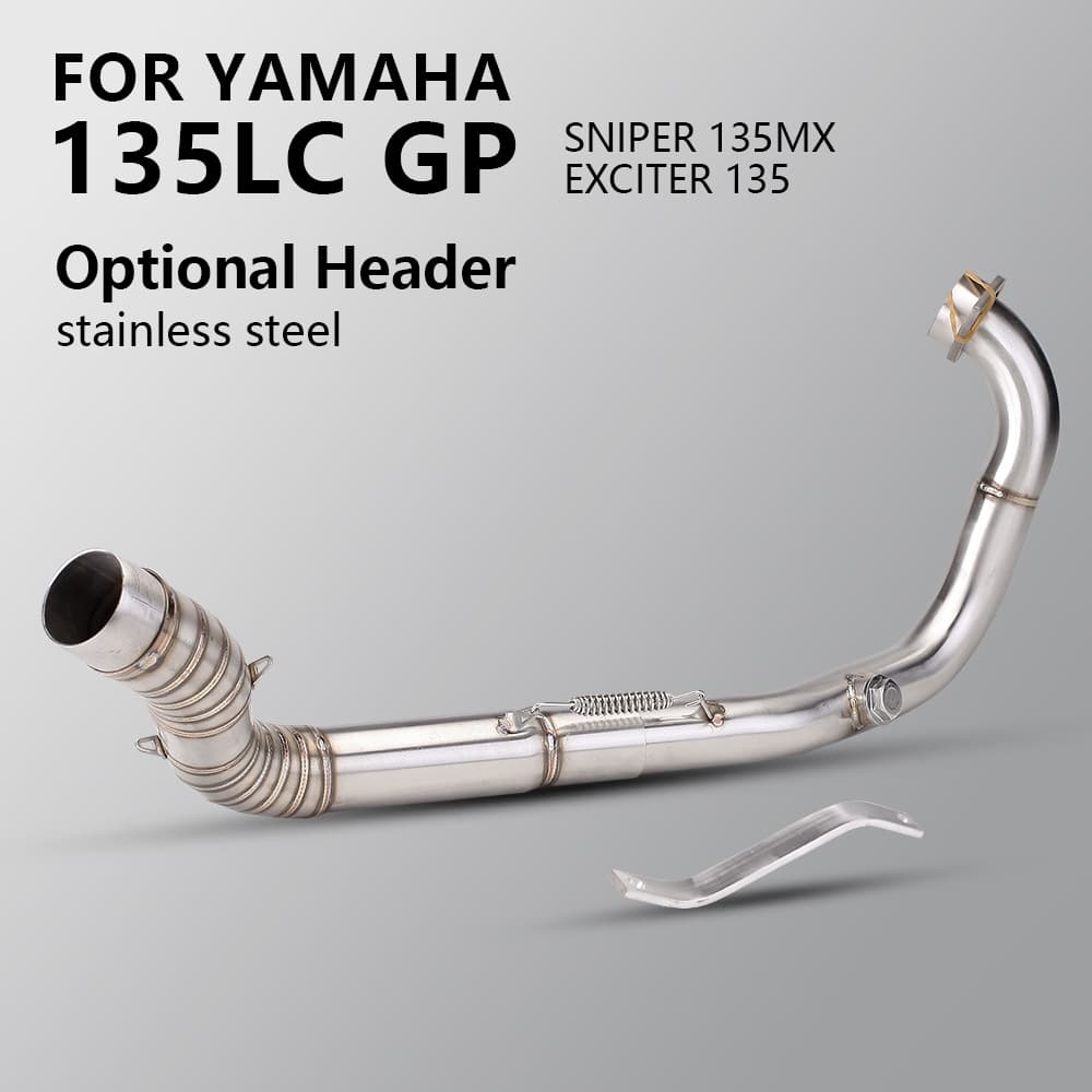 Para yamaha 135LC GP Motocicleta Scooter De Escape Tubo Ligação Frontal Deslizamento-On Sistema Moto Conectar 51mm