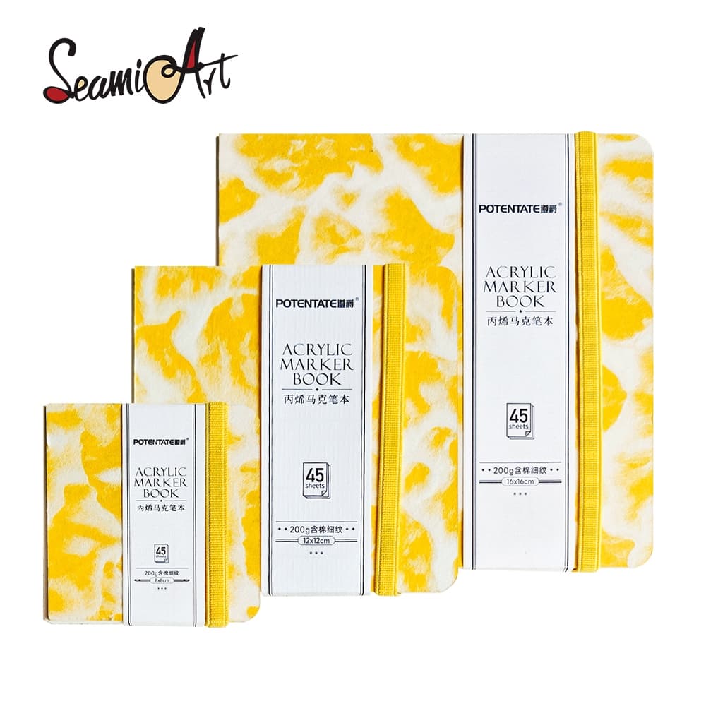 SeamiArt Caneta Marcadora Acrílica Para Colorir Livro De Desenho Esboço Marcador Pintura 200gsm Papel De Imprensa Quente