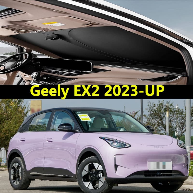 Pára-Brisa Do Carro Para Geely EX2 2023-UP Placa De Sombreamento Interior Dianteiro Luz Escudo Proteção Solar