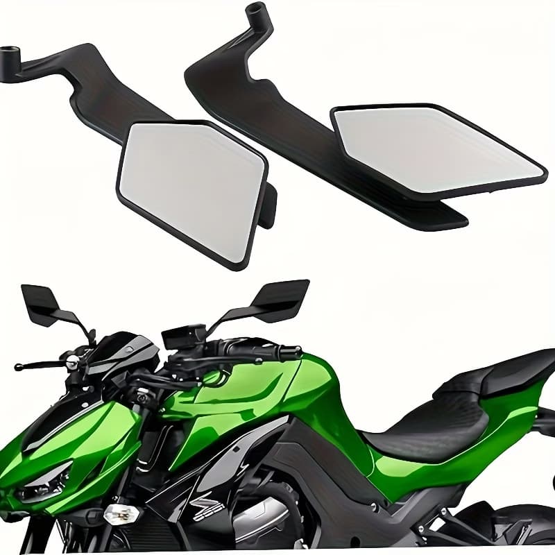 Espelho Retrovisor Quadrado Universal De Liga De Alumínio Para Motocicleta