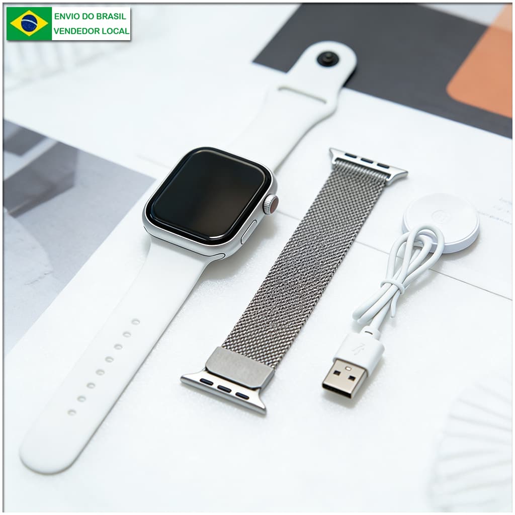 2026 moda smartwatch S10 Pro Watch Série 10 Chamadas Bluetooth Monitoramento Cardíaco - Envio de São Paulo