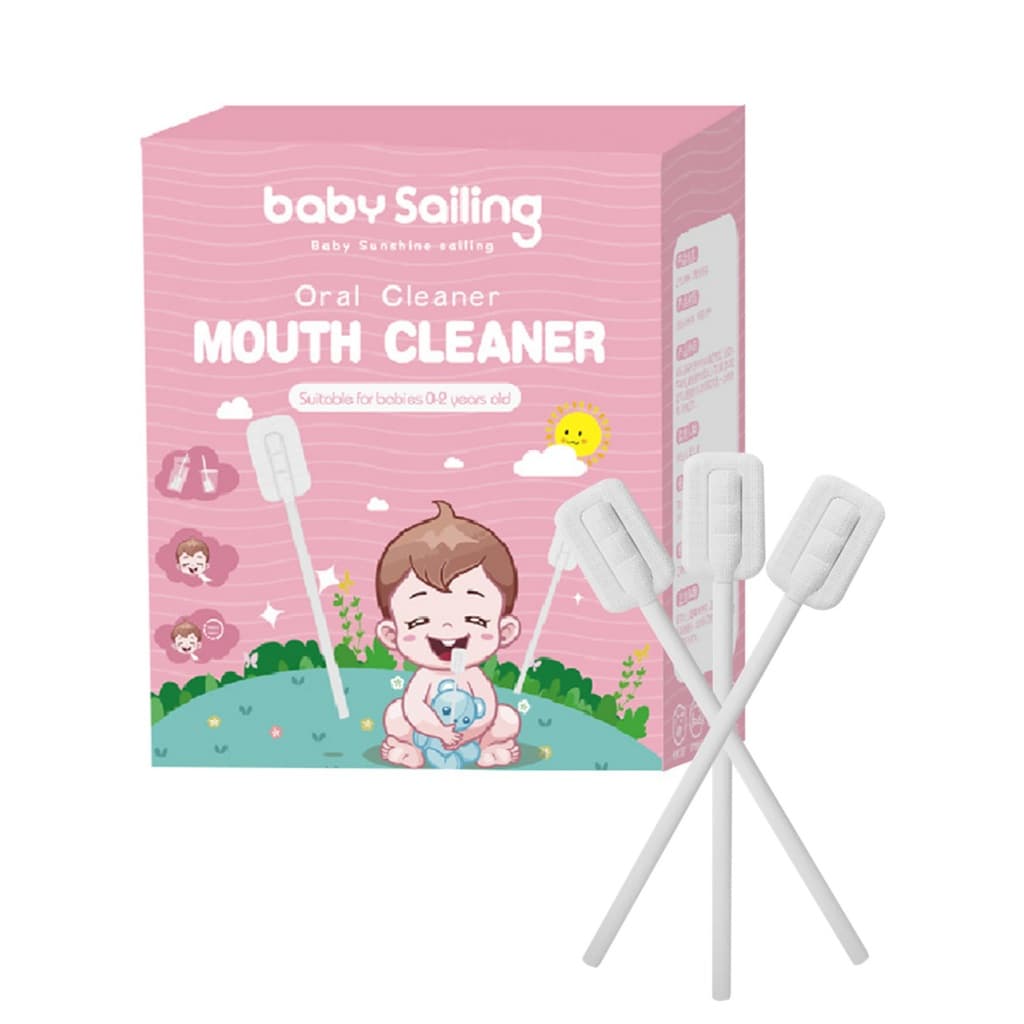 Escova Dedeira Bebê para Recém Nascido - Limpador de Língua com Gaze Oral Descartável (30 Pcs) Higiene Bucal 0-24 Meses