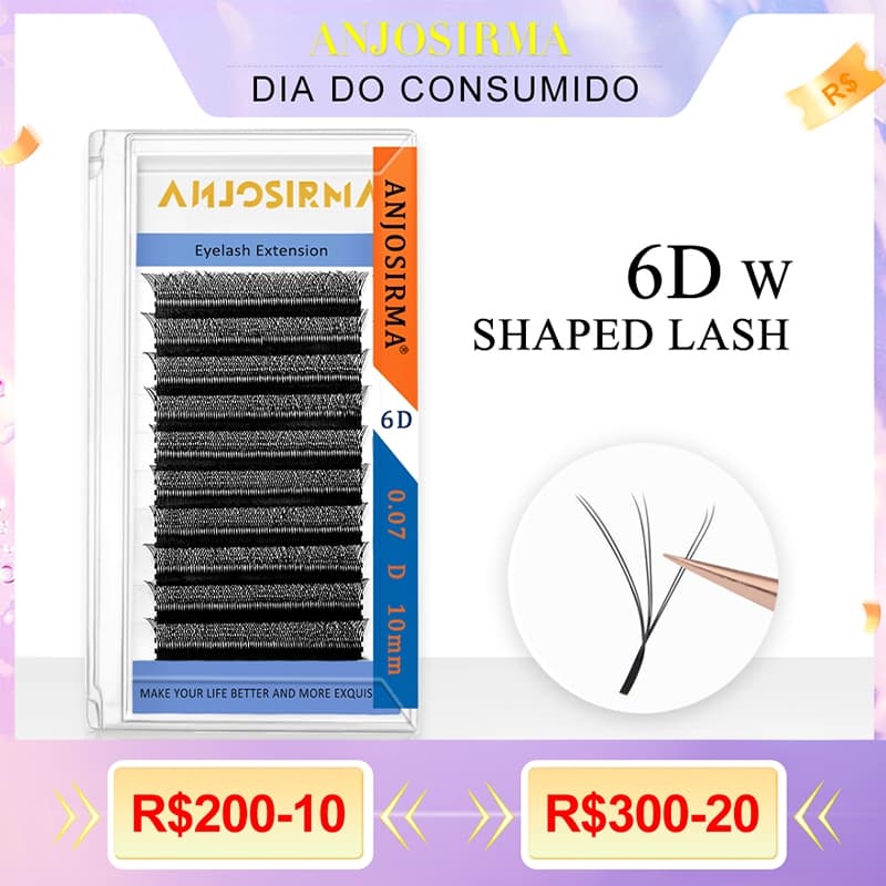 ANJOSIRMA 6D-W em forma de extensão de cílios