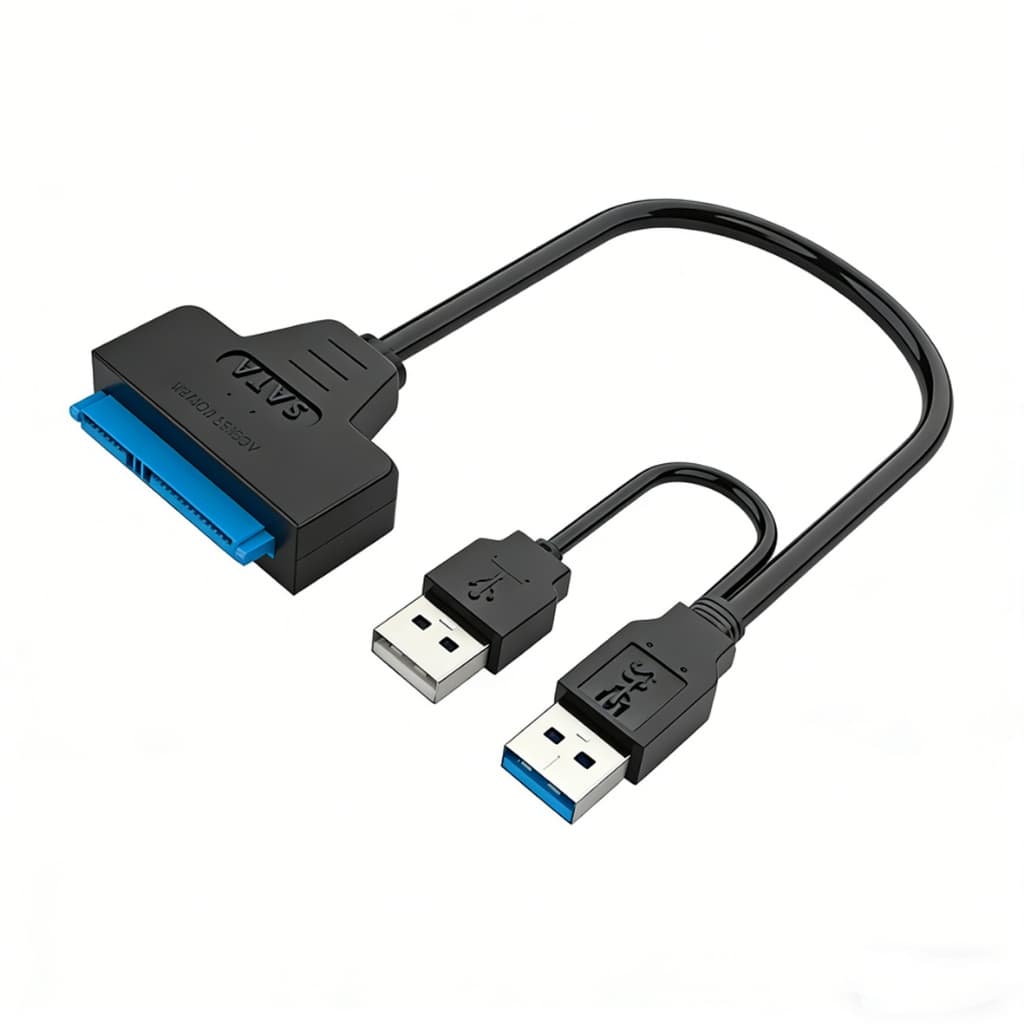 Cabo Adaptador Usb Duplo 3.0 Sata Dual + usb 2,0 12v 2a Hd