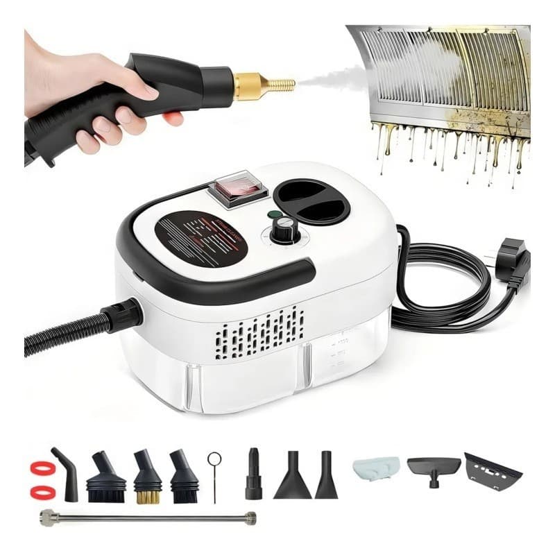 Limpador A Vapor Portátil De 2500 W Máquina Limpeza Pressurizada Alta Temperatura Com Cabeças Escova E Luvas Pa Esterili