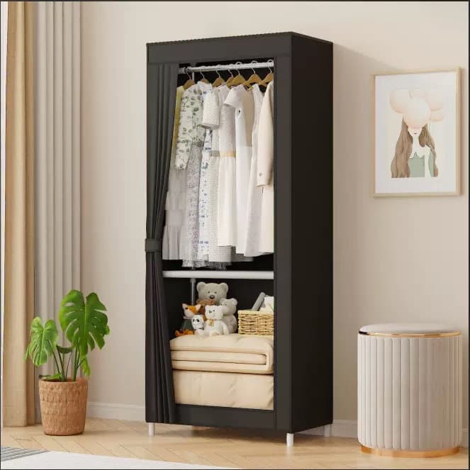 Armário Dobrável Portátil , Organizador De Armazenamento De Roupas , De Quarto , Economia De Espaço