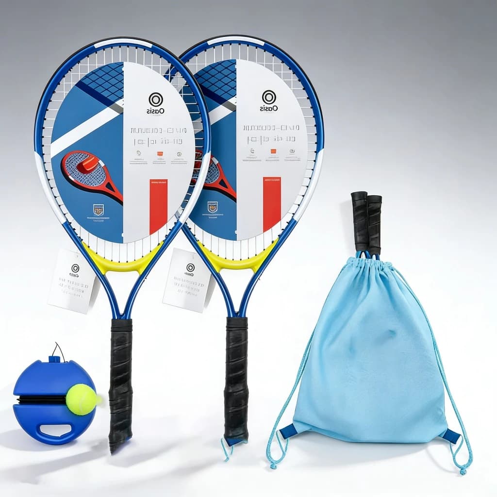 Kit 2 Raquetes de tênis + Bolinha + Capa