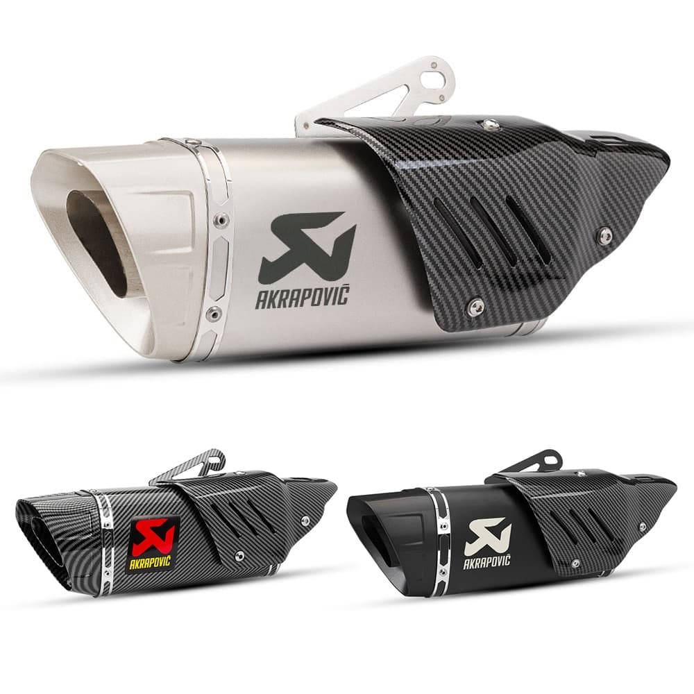 Silenciador Akrapovic De Escape Universal Para Motocicleta , 51mm , K10 , RC 125 250 390 , R6 R3 Ninja Z 400 250 Z900 ZX