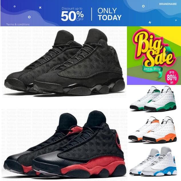 Tênis De Basquete air 13 Masculino Feminino basqueteira tenis corrida moda Tamanho 37-46