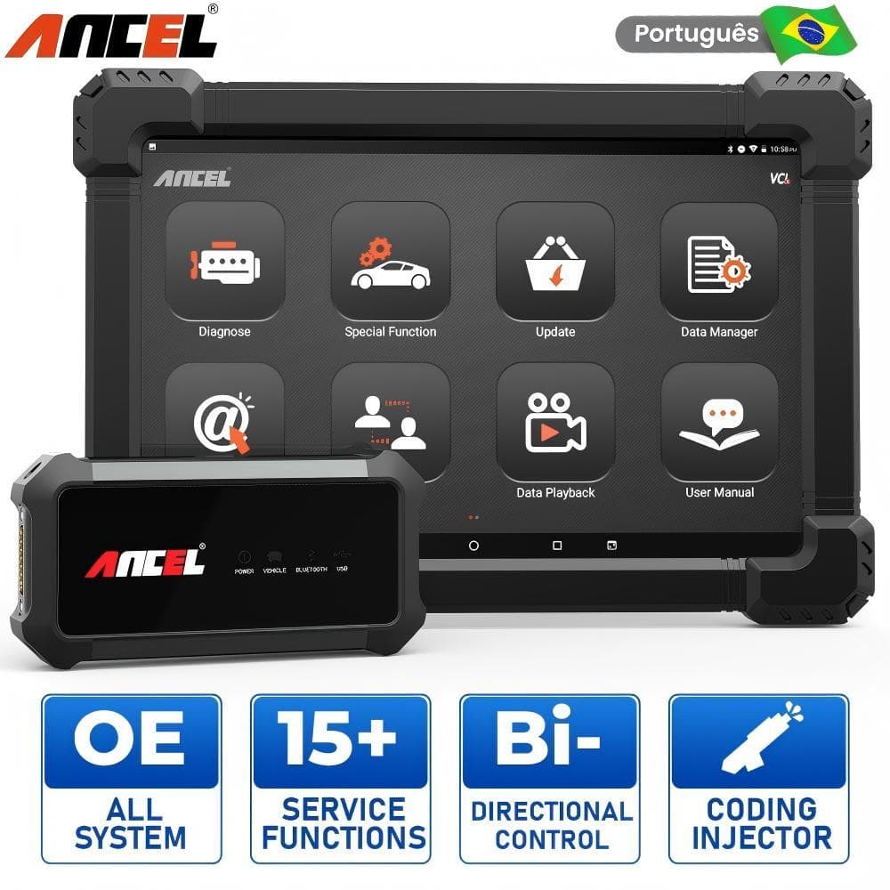 2026 Scanner Automotivo Profissional ANCEL X7, Ferramenta de Diagnóstico Automotivo, Sistema Completo