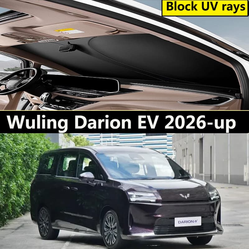 Pára-Brisa Do Carro Sol Para Wuling Darion EV Placa De Sombreamento Interior Dianteiro Luz Escudo Proteção Solar