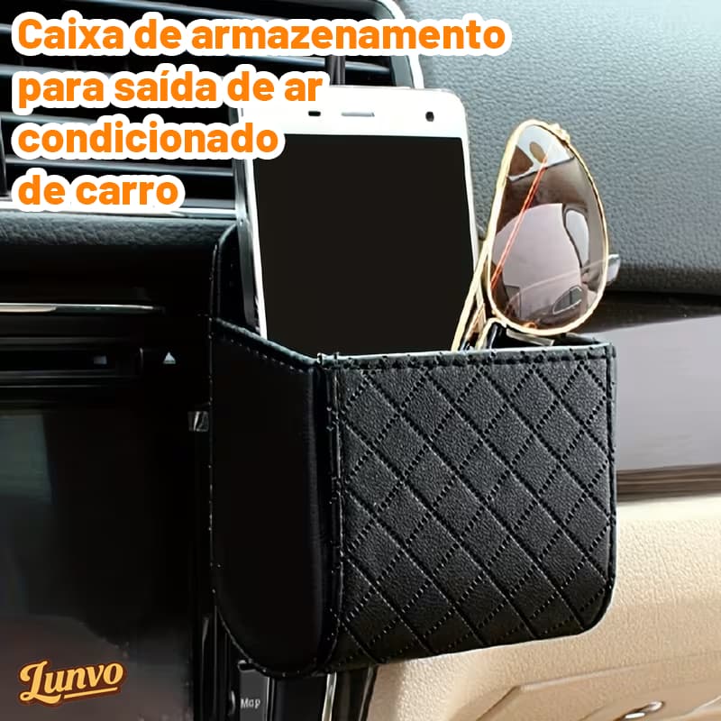 1Pc Saco De Armazenamento Do Carro Saída Ar Detritos Saco Para Chave Do Telefone Móvel óculos