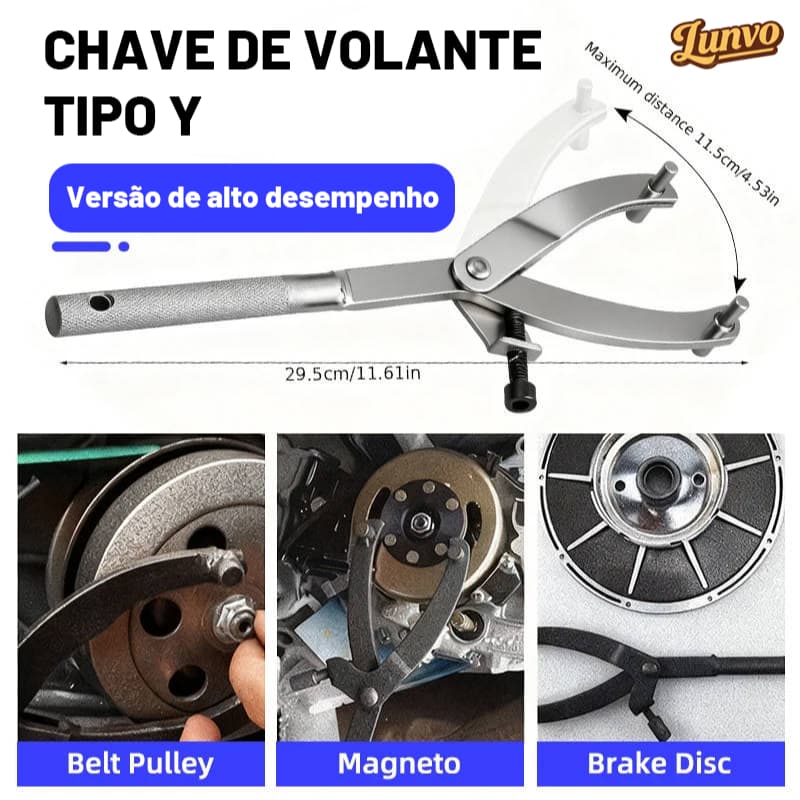 Y tipo motocicleta Scooter volante cartão chave cinto polia disco magnético Motor embreagem desmontagem ferramenta fixaç