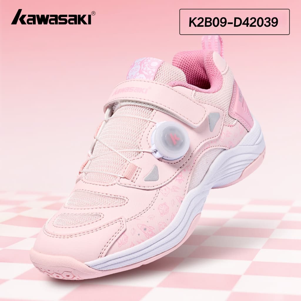 Kawasaki 2026 Novos Sapatos De Badminton Treinamento Juvenil D42039 Profissional Antiderrapante Durável Absorção De Choq