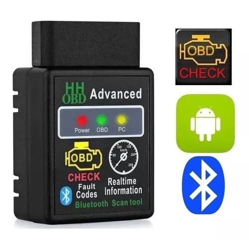 Mini ELM327 OBD2 Scanner V2.1 Bluetooth – Ferramenta de Diagnóstico Automotivo Compatível com Android, iOS e Windows