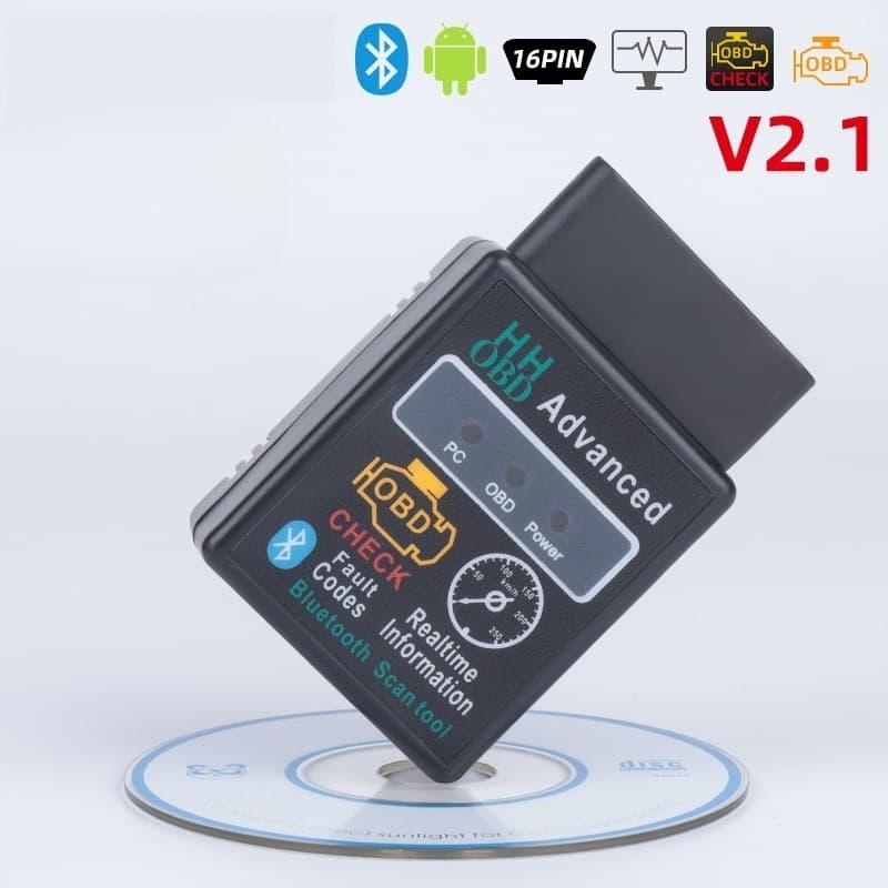 Scanner Automotivo ELM327 V2.1 Bluetooth 5.1 OBD2 – Leitor de Diagnóstico para Android, Windows e iOS