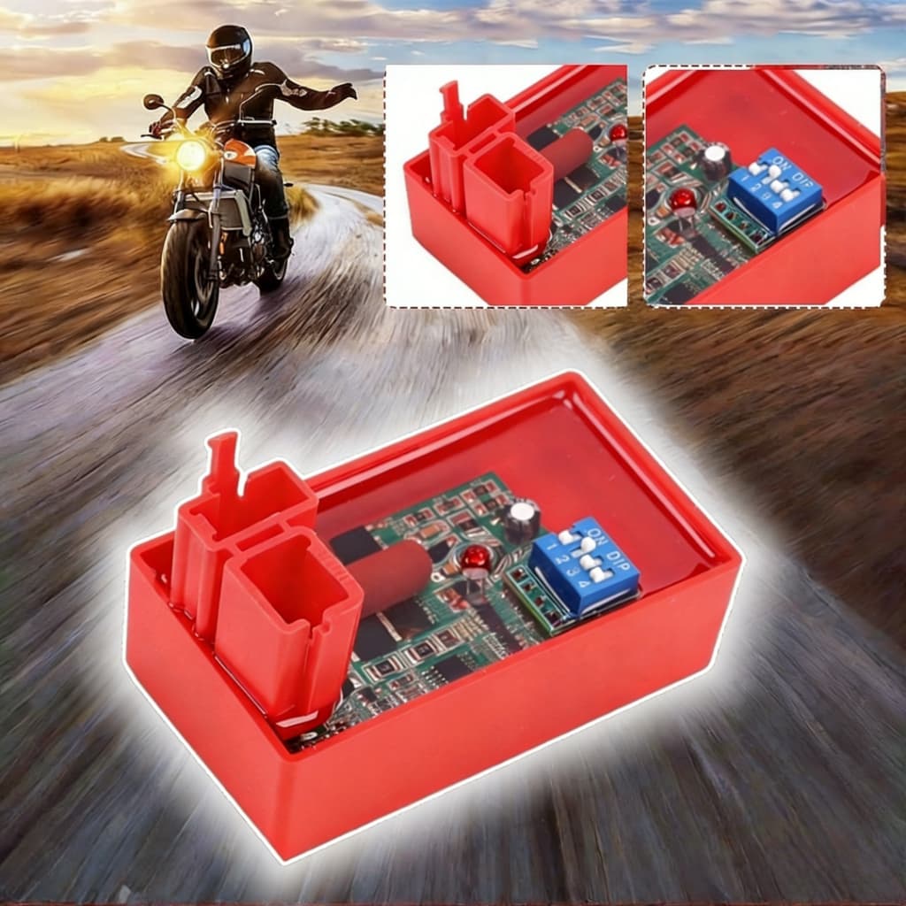 Controle de Ignição Ajustável 6 Pinos Alto Desempenho para Motocicleta CG125 AKT125 FT125 RX125 AC