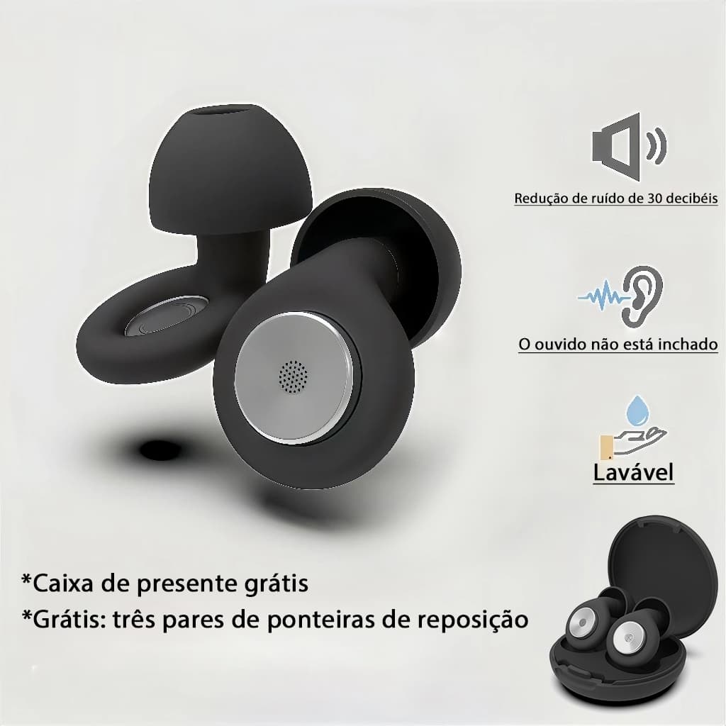 2026 Novo Tampão De Ouvido Com Isolamento De Ruído E Redução De Loop Fechado Ajuda A Dormir , Cancelamento 30 dB Obtenha