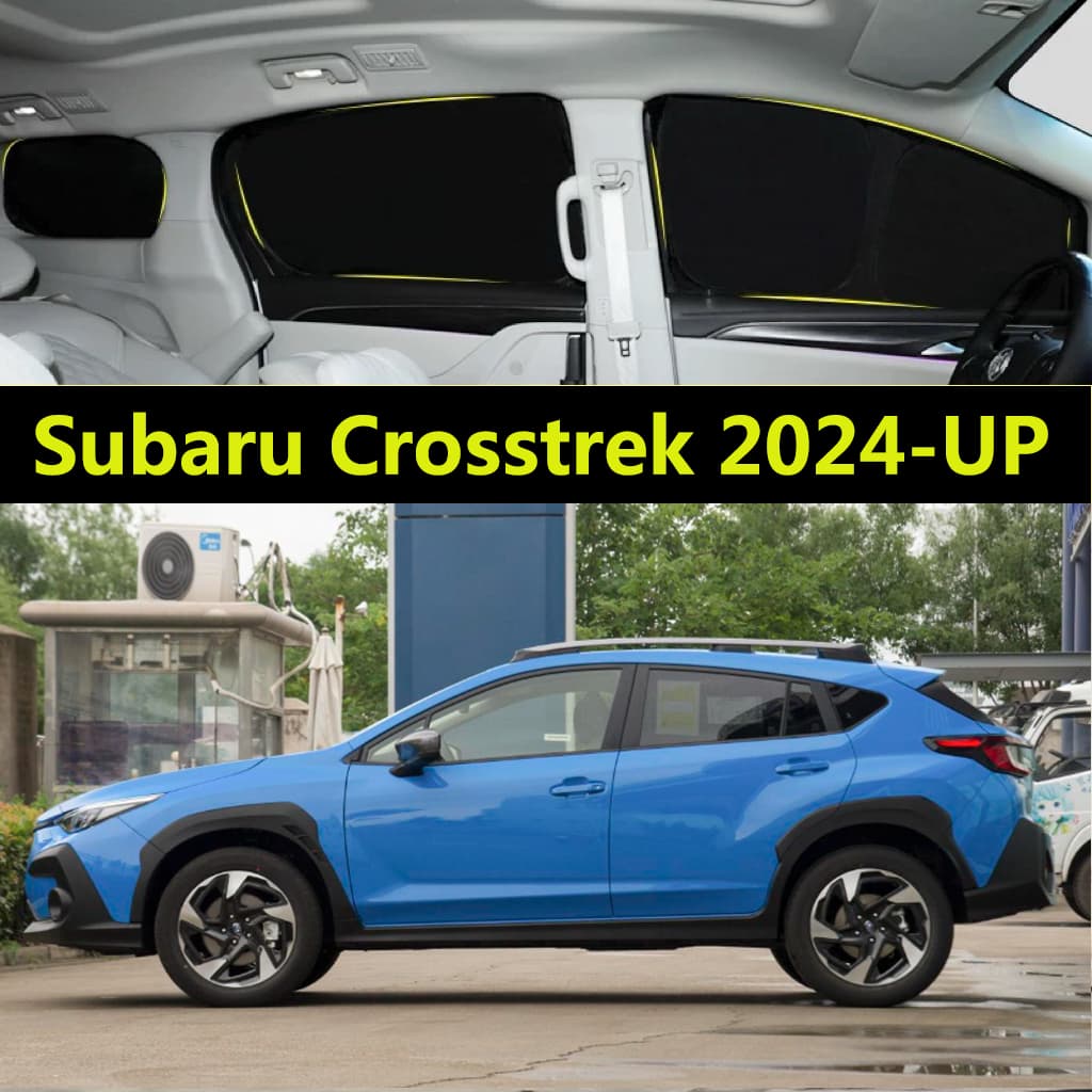 Pára-Sol Do Carro Para Subaru Crosstrek 2024-UP Totalmente Blackout Cortina De Proteção Solar Privacidade Janela Lateral