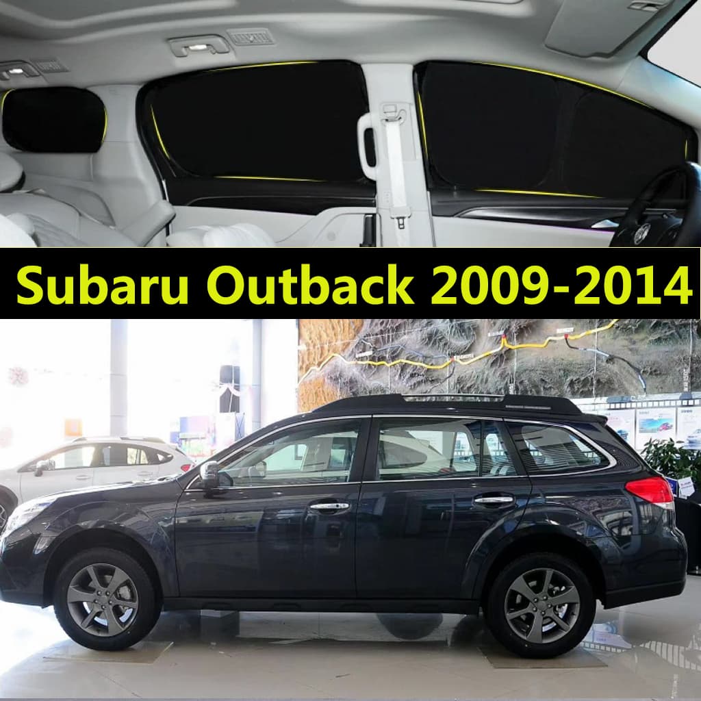Pára-Sol Do Carro Para Subaru Outback 2009-2014 Totalmente Blackout Cortina De Proteção Solar Privacidade Janela Lateral
