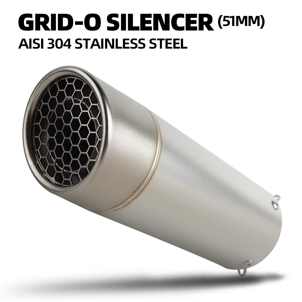 kit De Silenciadores GRID-O De Corrida De Escapamento De Ignição 51 Mm