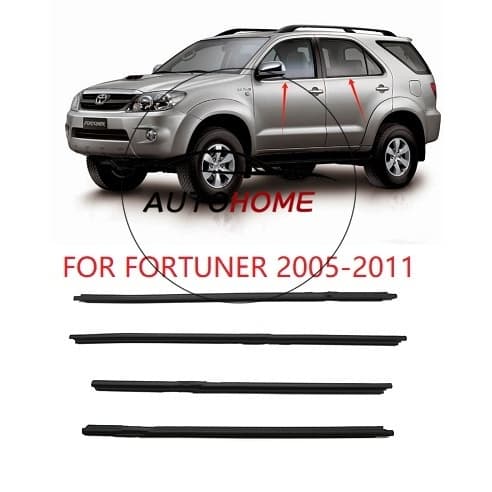 1 Conjunto De Fita De Calafetagem Para Janela Externa TOYOTA FORTUNER 2005 2006 2007 2008 2009 2010 2011 Moldagem De Car