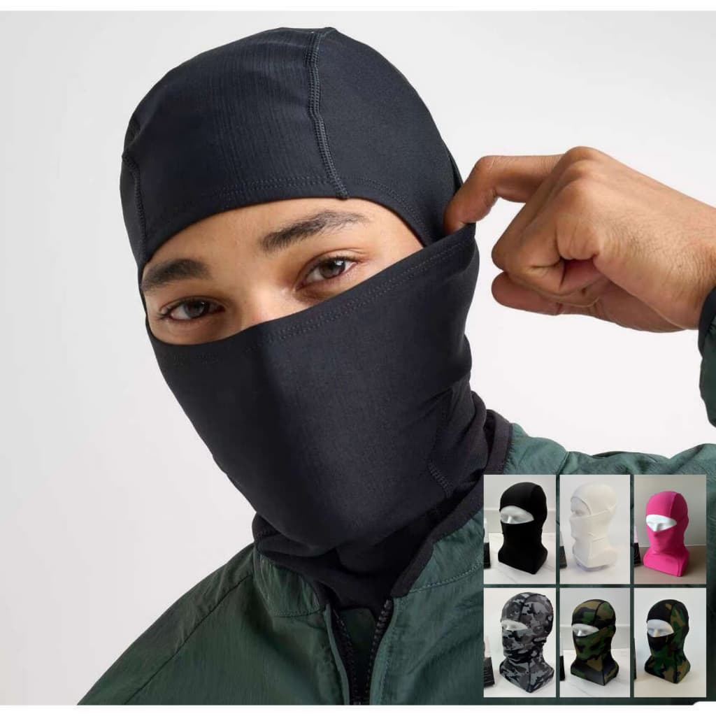 Máscara De Esqui Preto Ao Ar Livre Ciclismo À Prova De Vento Equitação Chapelaria Esportes Facial Chapéu De Inverno Gorr