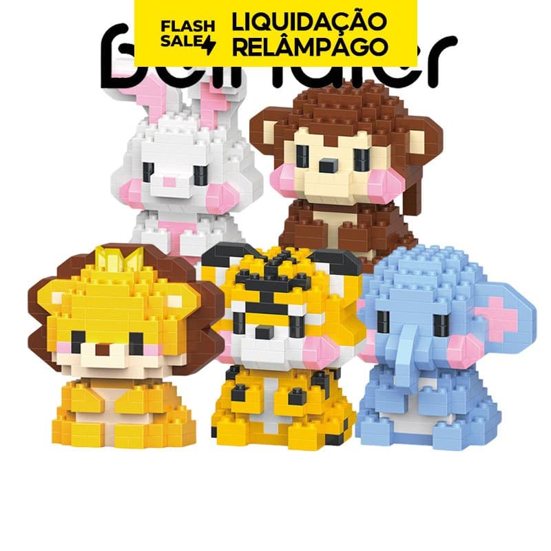 Crianças quebra-cabeça brinquedo selva animal bloco presente de aniversário