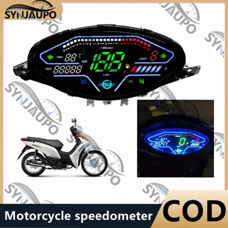 Velocímetro Digital LED Para Motocicleta , Painel RPM Honda Biz 100 C100 1998-2005 Gilera Smash Full Cub 110