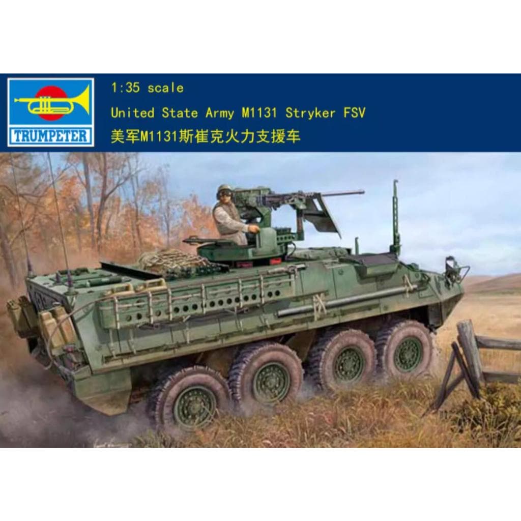 Trompetista Modelo 00398 1/35 kit De Tanque Stryker FSV Do Exército Estado Unido M1131