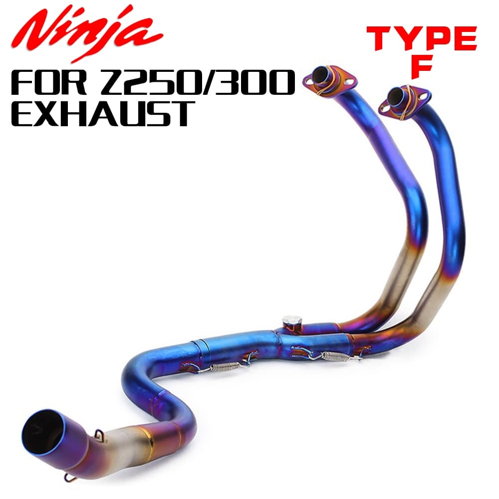 Para Kawasaki Ninja250 Ninja300 Z250 Z300 2017-2024 Coletor De Escape Da Motocicleta Inoxidável 51mm Tubo Ligação Fronta