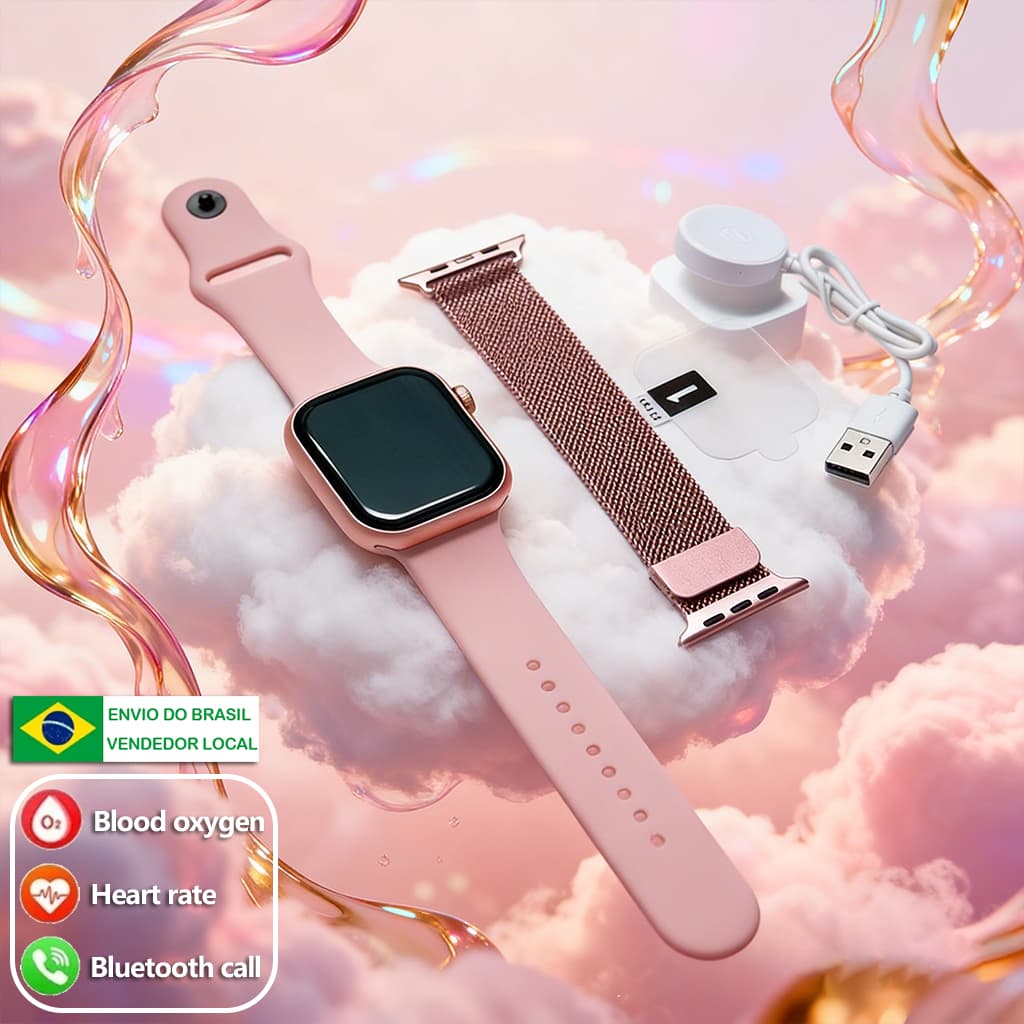 2026 Novo smartwatch S10 Mini  (38/45mm) suporta alertas de mensagens de chamadas Bluetooth Monitoramento de saúde