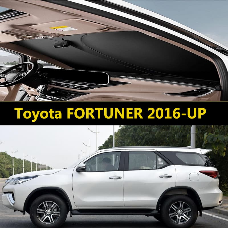 Pára-Brisa Do Carro Para Toyota FORTUNER 2016-UP Placa De Sombreamento Interior Dianteiro Luz Escudo Proteção Solar