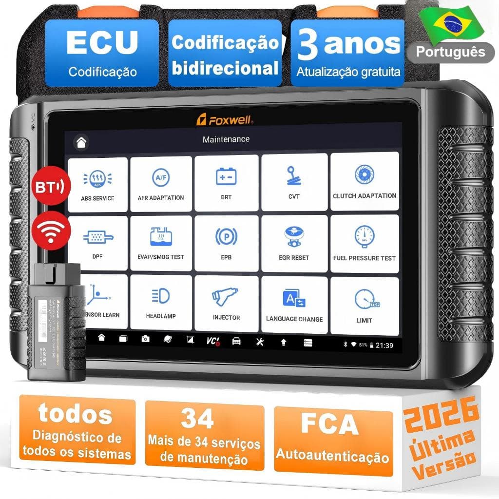 Scanner De Carro Sistema Completo FOXWELL NT1009 ECU Programação De Ferramentas De Diagnóstico