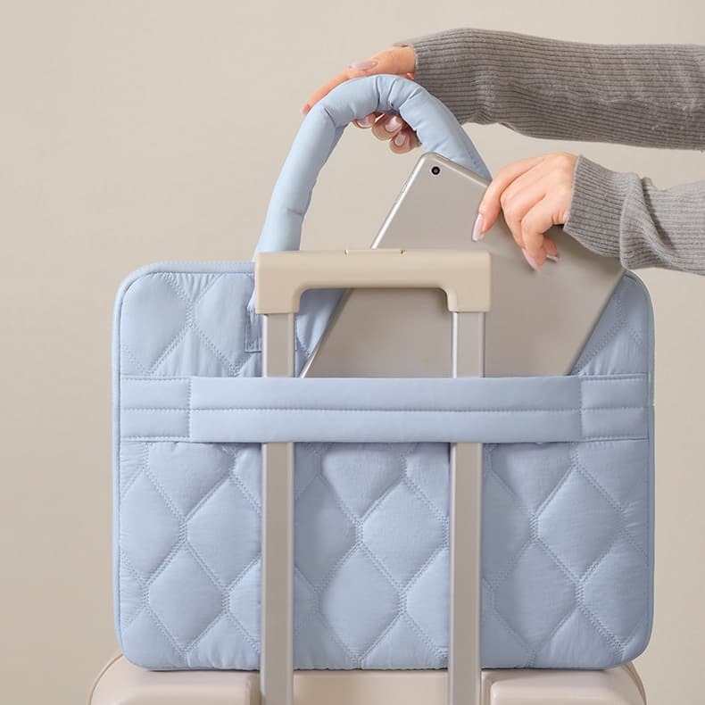 Nova Bolsa De Viagem Feminina Portátil , Para Laptop Com Alça , Material Macio , Manga Notebook , Fácil De Transportar A