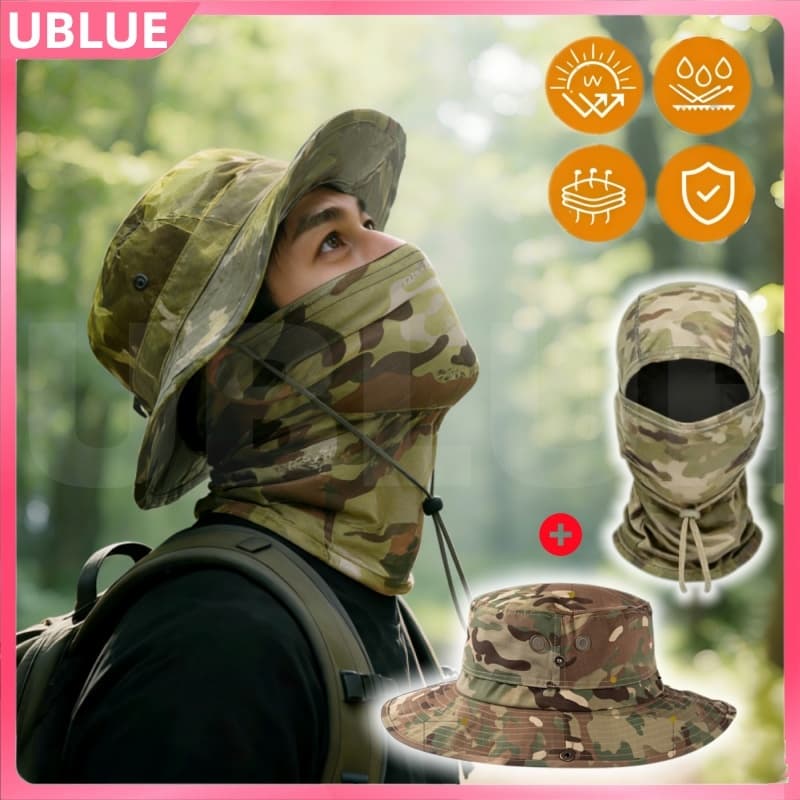 Chapéu Bucket Proteção UV 50+ Boonie Dobrável para Caminhadas Praia Pesca Safári de Verão para Homens e Mulheres