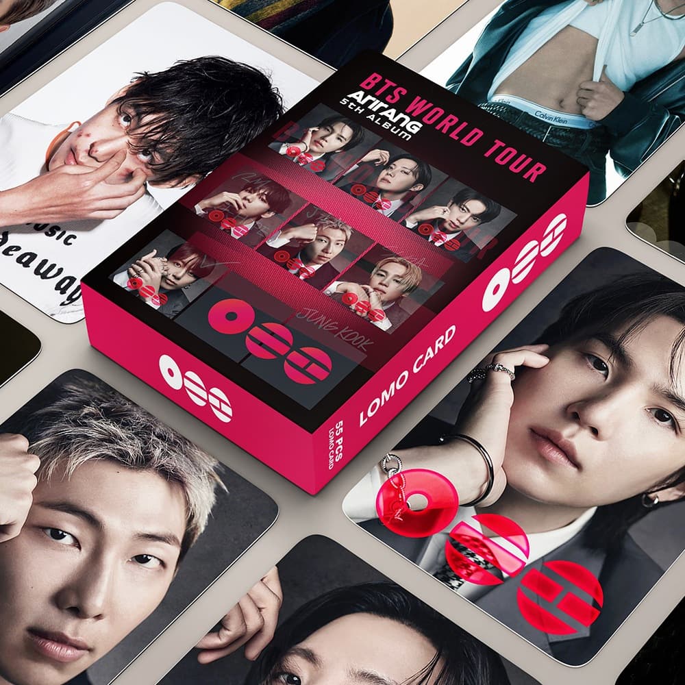 55pcs/box BTS Photocards ARIRANG Álbum À Prova De Cartão LOMO Postal V JUNGKOOK