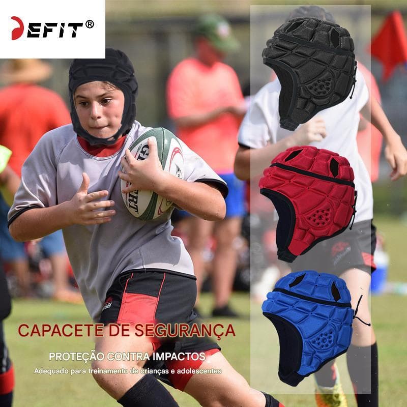 Defit Rugby capacete goleiro Anti-colisão chapéu esportivo crianças treinamento beisebol equipamento de proteção futebol