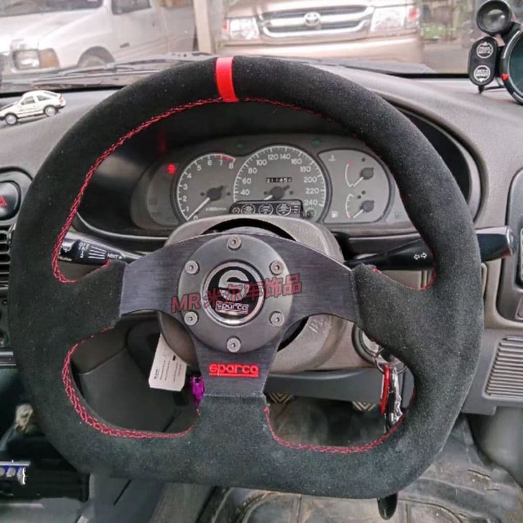 Volante De Camurça Tipo D Spc De 13 Polegadas/320 mm universal