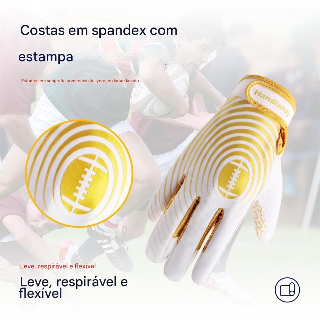 Handlandy Crianças Luvas De Futebol Silicone Antiderrapante Esportivas Ao Ar Livre Profissional Juventude