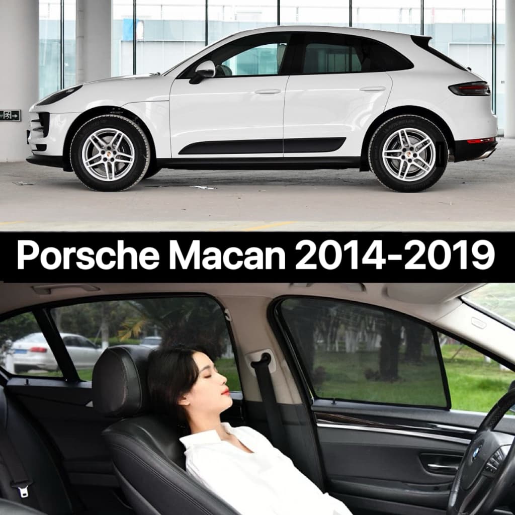 Janela Do Carro Pára-Sol Para Porsche Macan 2014-2019 Cortinas De Anti-Mosquito Malha Proteção UV