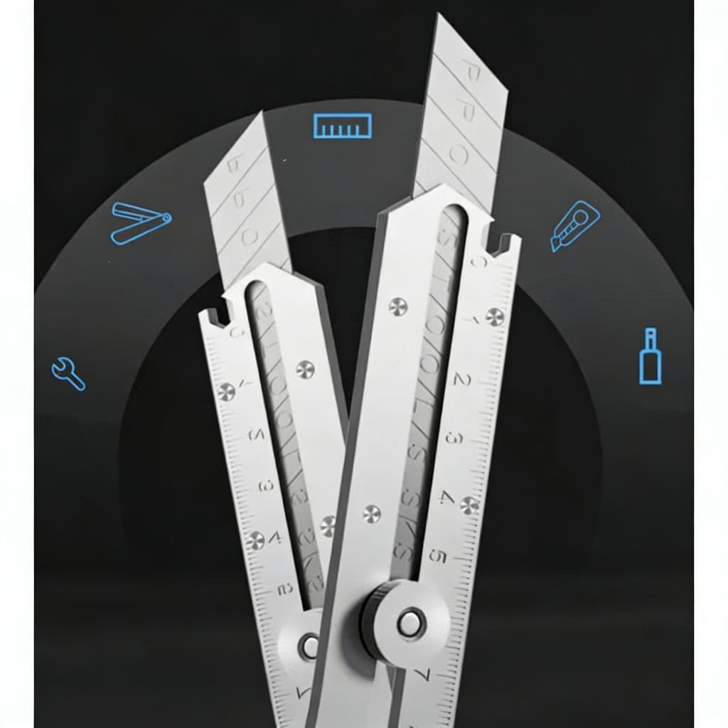 Estilete Profissional 18mm Com Trava Aço Inox Maciço 10 Lâminas