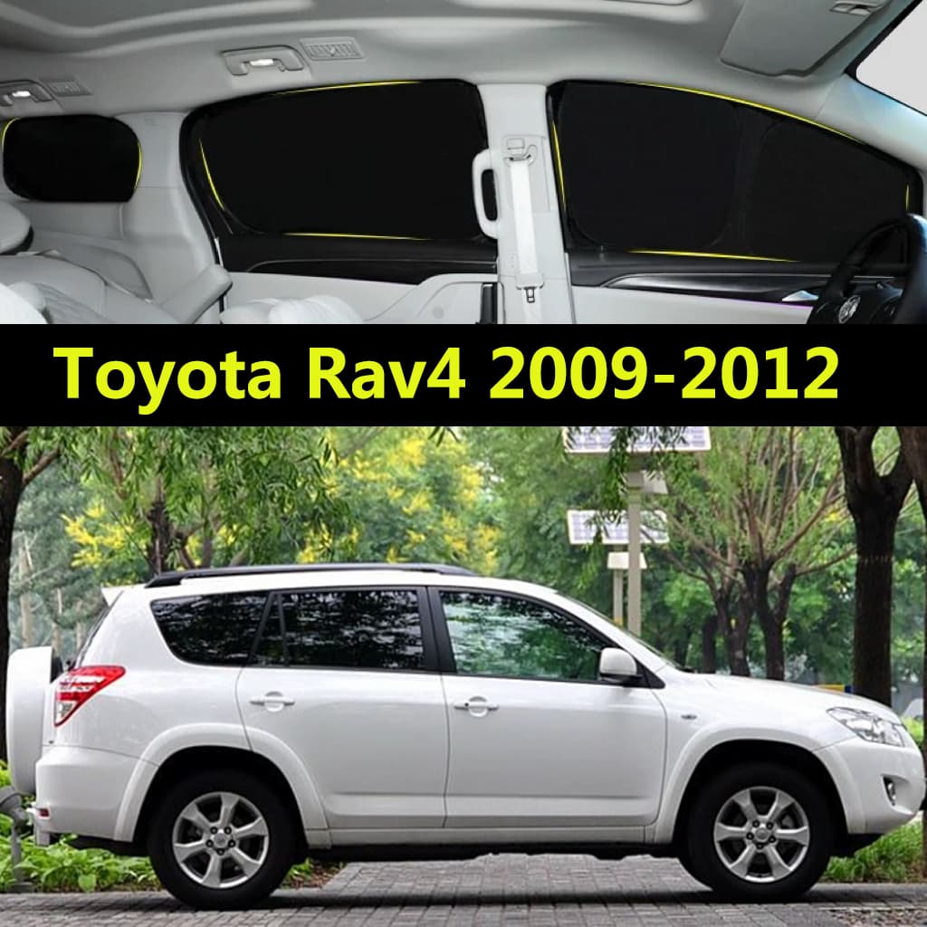 Pára-Sol Do Carro Para Toyota Rav4 2009-2012 Cortina De Totalmente Blackout Proteção Solar Privacidade Acampamento Janel