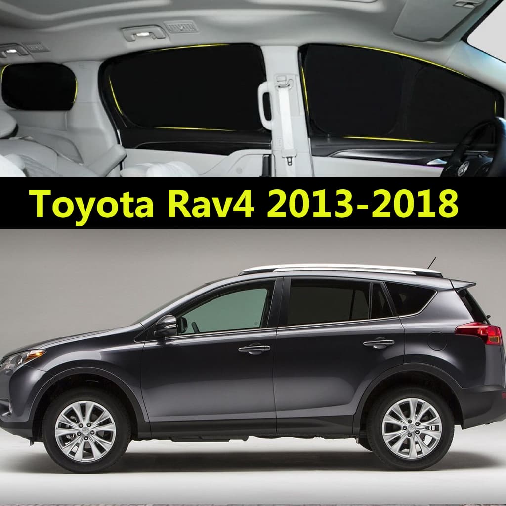 Pára-Sol Do Carro Para Toyota Rav4 2013-2018 Cortina De Totalmente Blackout Proteção Solar Privacidade Acampamento Janel