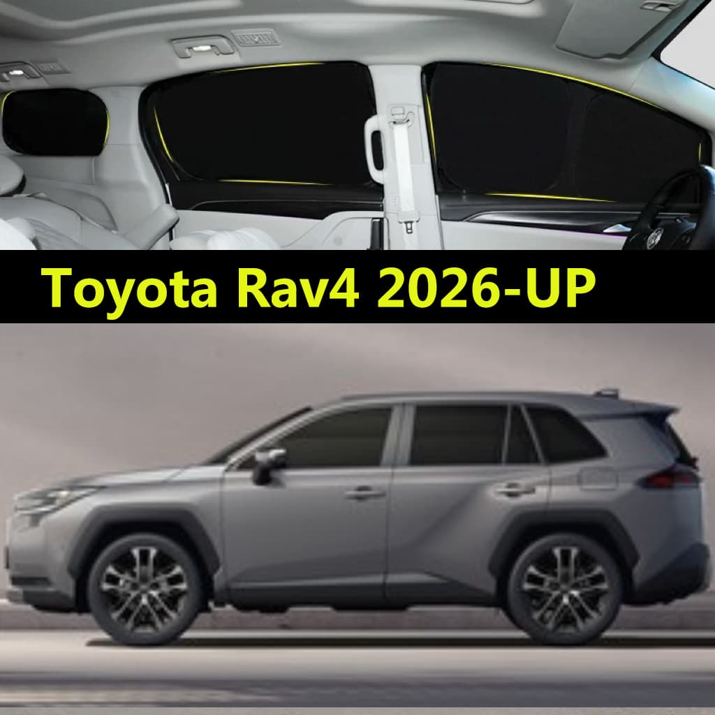 Pára-Sol Do Carro Para Toyota Rav4 2026-UP Cortina De Totalmente Blackout Proteção Solar Privacidade Acampamento Janela 