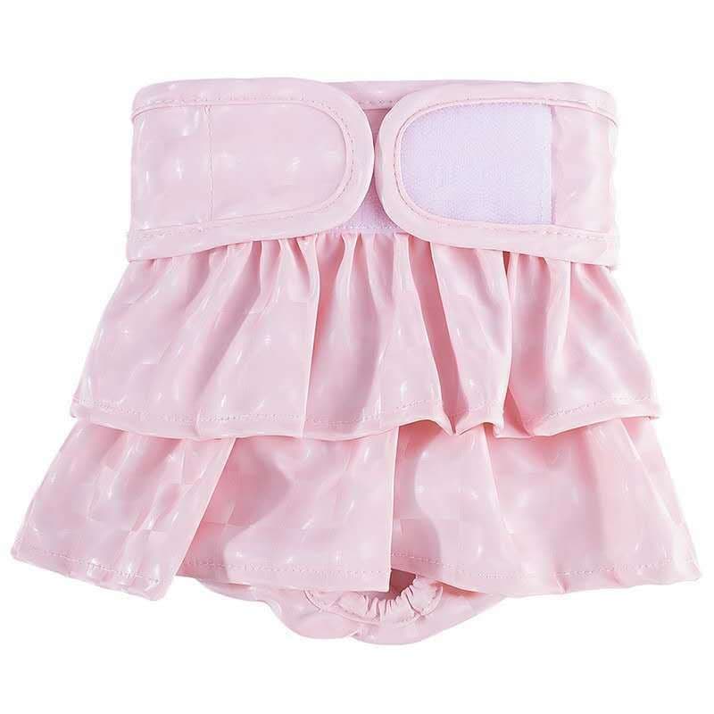 Fralda Para Cães Com Contornos De Cor Sólida Femininos-Calças Fisiológicas Anti-Assédio Cobertura Total
