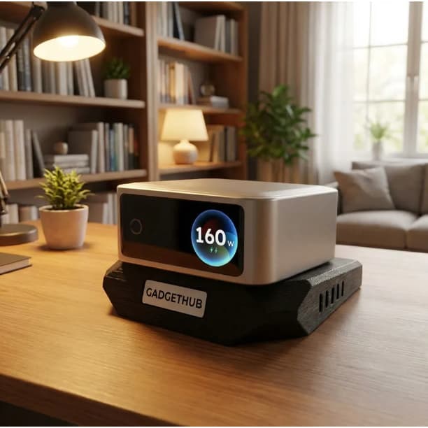 Green Link 160w Carregador de exibição rápida de cinco portas Base de ventilador de resfriamento de plástico 3d 100w Des